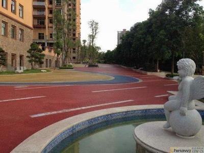 廣東云浮生態環保透水地坪與彩色壓模混凝土路面材料在景觀工程中的應用