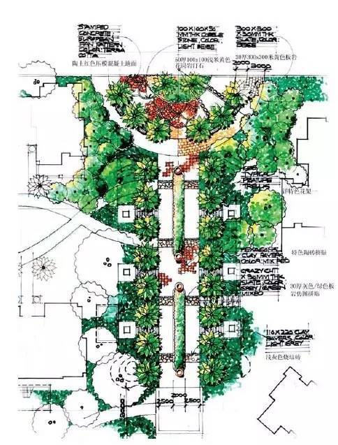經(jīng)典入口景觀設(shè)計(jì)平面圖 景觀工程的視覺與功能融合
